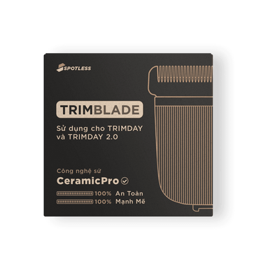Hộp đựng lưỡi cạo thay thế TRIMBLADE™ với công nghệ sứ CeramicPro, an toàn và mạnh mẽ, tương thích với máy TRIMDAY và TRIMDAY 2.0.